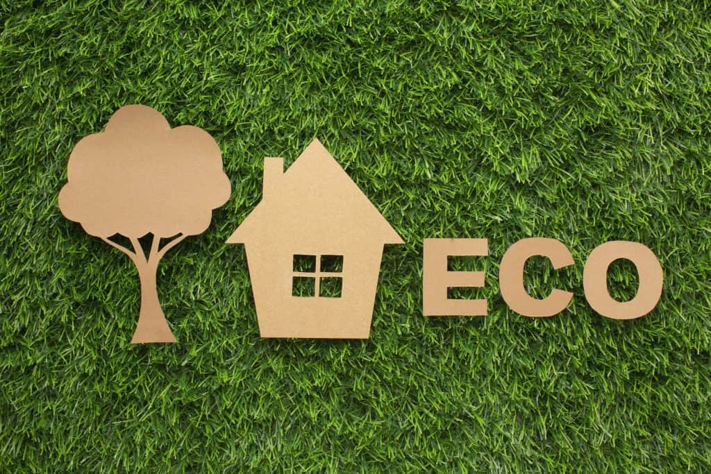 miniature house tree showing eco-friendly home