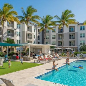 Multi-family property in West Palm Beach, showcasing investment opportunities in a sunny community setting